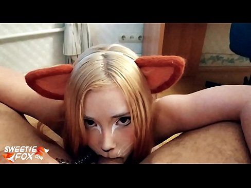 ❤️ Kitsune هن جي وات ۾ ڊڪ ۽ ڪم نگل مقعد وڊيو